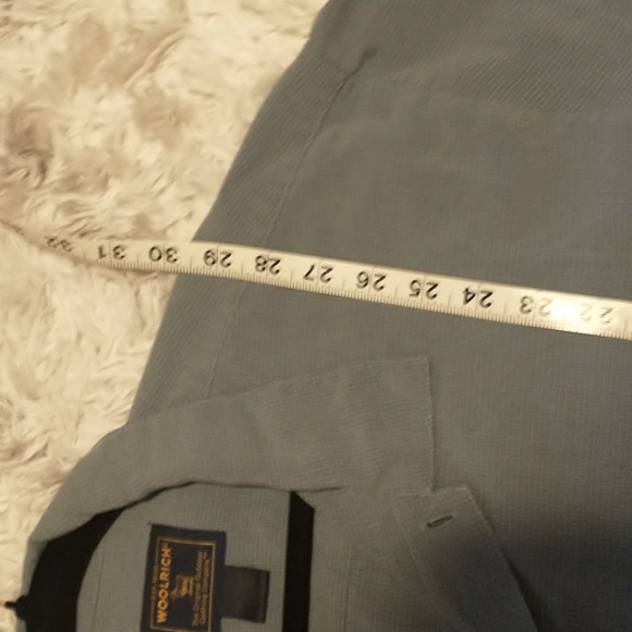 Woolrich men's size L short sleeve button down casual with logo - Picture 7 of 12